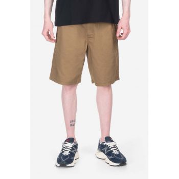 Vans pantaloni scurți din bumbac Authentic Stretch culoarea maro, uni VN0A5FECDZ9-brown