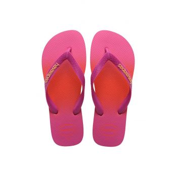 Havaianas slapi TOP FASHION femei, culoarea roz, cu toc plat, 4137258.5023