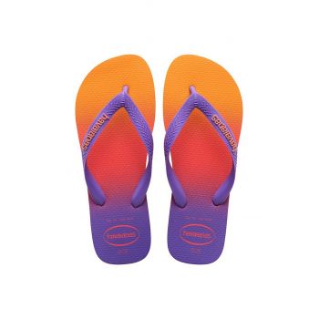 Havaianas slapi TOP FASHION femei, culoarea violet, cu toc plat, 4137258.6024