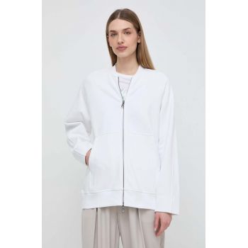 Max Mara Leisure bluză femei, culoarea alb, uni 2416920000000