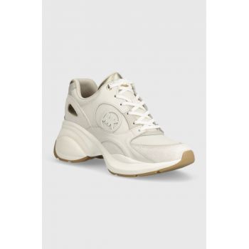 MICHAEL Michael Kors sneakers Zuma culoarea bej, 43S4ZUFS2D