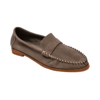 Mocasini casual GRYXX gri, 47204, din piele intoarsa