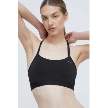 Puma sutien yoga 4KEEPS Studio culoarea negru, uni, 524866