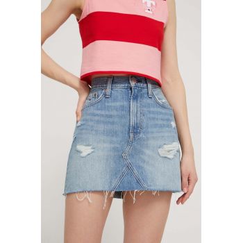 Tommy Jeans fustă din denim mini, creion DW0DW17675