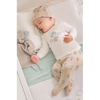 Mayoral Newborn compleu bebe culoarea galben