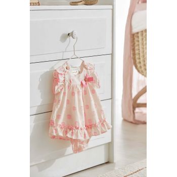 Mayoral Newborn rochie bebe culoarea portocaliu, mini, evazati