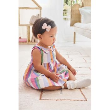 Mayoral Newborn rochie din bumbac pentru bebeluși culoarea roz, mini, evazati