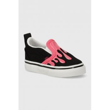 Vans tenisi copii TD Slip-On V culoarea negru