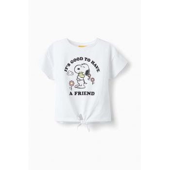 zippy tricou de bumbac pentru copii culoarea alb