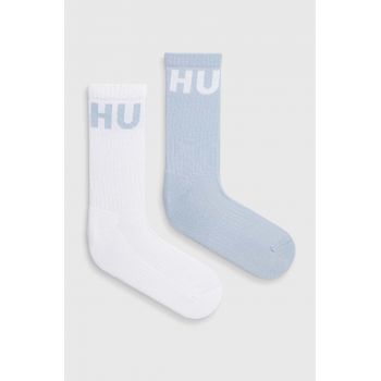 HUGO șosete 2-pack bărbați, culoarea negru 50510810