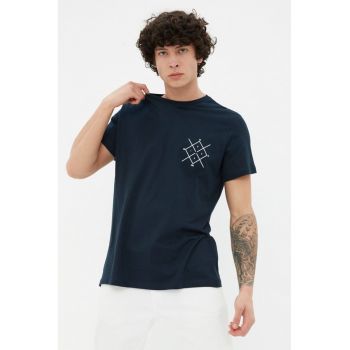 Tricou de bumbac cu imprimeu pe piept