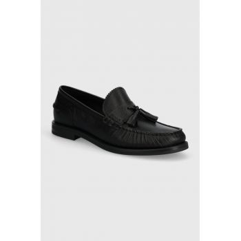 Gant mocasini de piele Gracelyn femei, culoarea negru, cu toc plat, 28571488.G00