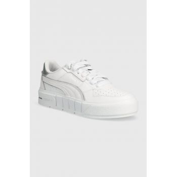 Puma sneakers Cali Court Metallic Wns culoarea alb, 393768