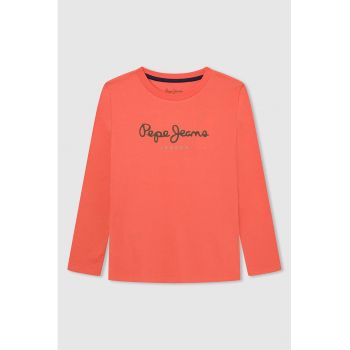 Bluza cu imprimeu logo New Herman