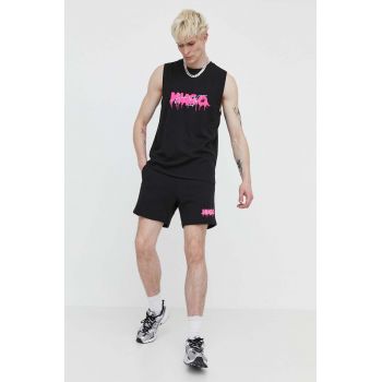 HUGO pantaloni scurți din bumbac culoarea negru 50510005