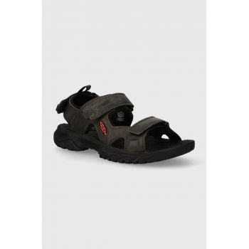 Keen sandale Targhee II Open Toe barbati, culoarea gri