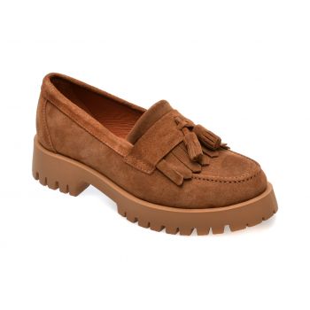 Mocasini casual GRYXX maro, 3512840, din piele intoarsa