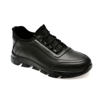 Pantofi casual GRYXX negri, MD571, din piele naturala