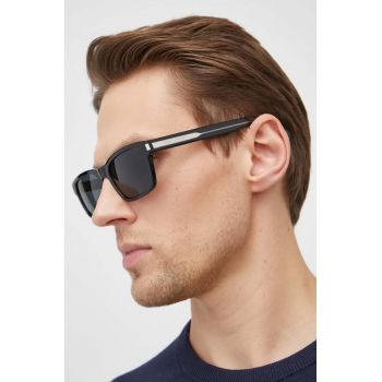Saint Laurent ochelari de soare barbati, culoarea negru de firma originali