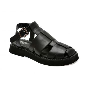 Sandale casual GRYXX negre, 276, din piele naturala