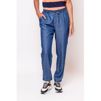 Pantaloni jogger cu talie ajustabila Flora