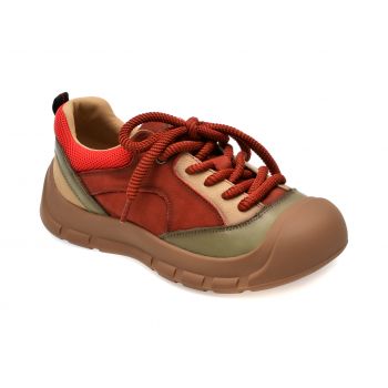 Pantofi casual GRYXX rosii, 7101, din piele naturala la reducere