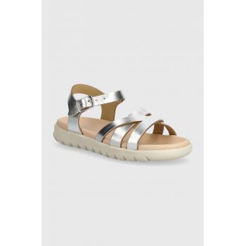 Geox sandale copii SANDAL SOLEIMA culoarea argintiu