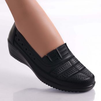 Pantofi dama casual Negri din Piele Ecologica Belen