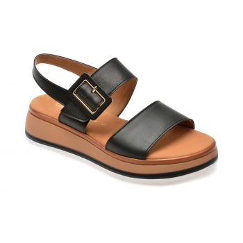 Sandale casual GABOR negre, 42744, din piele naturala