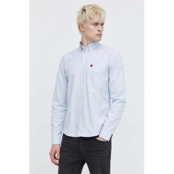 HUGO cămașă din bumbac bărbați, cu guler button-down, slim 50479302