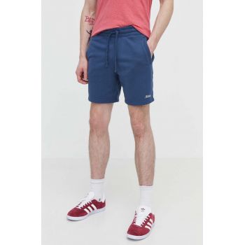 Hollister Co. pantaloni scurti barbati, culoarea albastru marin