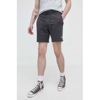 Hollister Co. pantaloni scurti barbati, culoarea gri