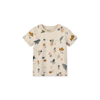 Liewood tricou din bumbac pentru bebelusi Apia Baby Printed Shortsleeve T-shirt modelator