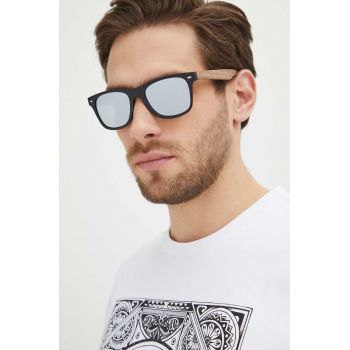 Medicine ochelari de soare barbati, culoarea negru de firma originali