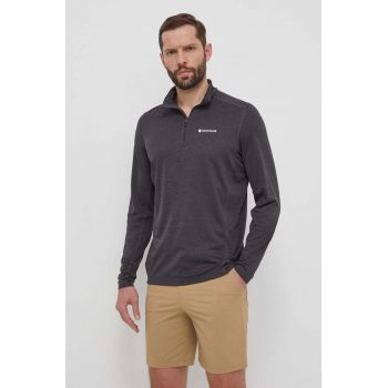 Montane longsleeve funcțional Dart Zip culoarea gri