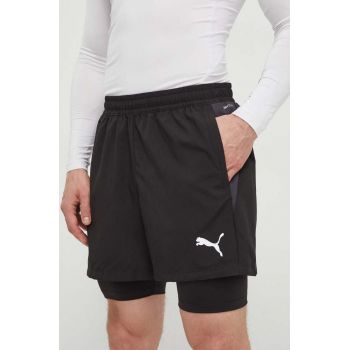 Puma pantaloni scurți de antrenament TeamGOAL culoarea negru, 658774