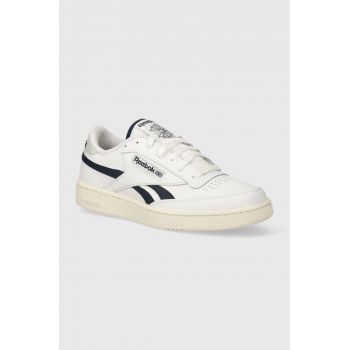 Reebok Classic sneakers din piele Club C culoarea alb, 100074211