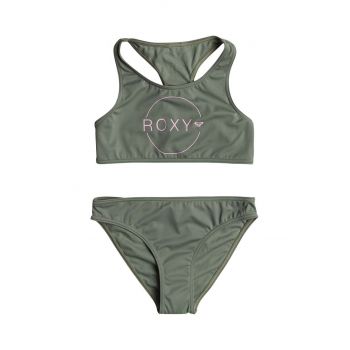 Roxy costum de baie pentru copii din două piese BASIC ACTIVE CR culoarea verde