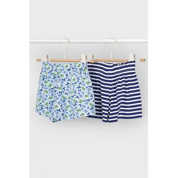 Set de pantaloni scurti cu fructe si dungi - 2 piese