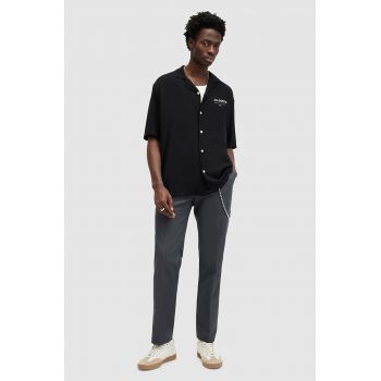 AllSaints pantaloni BRITE TROUSER barbati, culoarea gri, drept, MM049Z