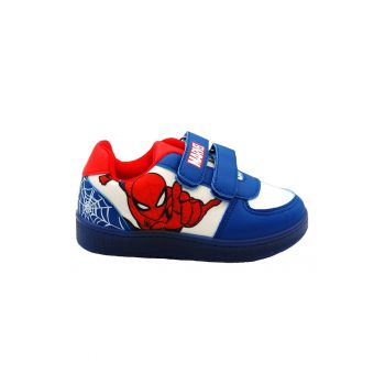 Tenisi cu model colorblock si imprimeu Spiderman