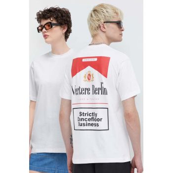 Vertere Berlin tricou din bumbac culoarea alb, cu imprimeu, VER T194