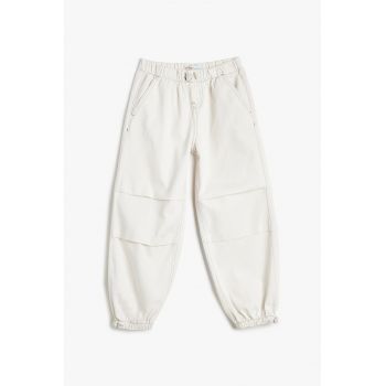 Pantaloni relaxed fit de bumbac