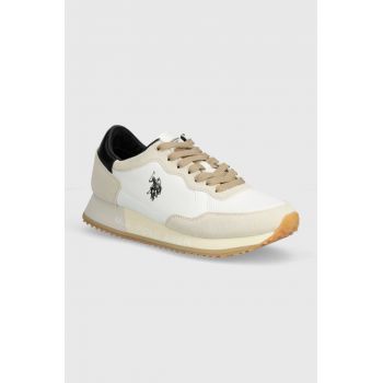 U.S. Polo Assn. sneakers CLEEF culoarea bej, CLEEF006M 4TS1