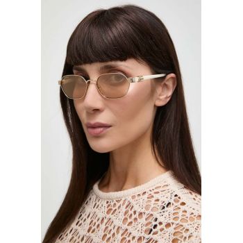 Gucci ochelari de soare femei, culoarea bej