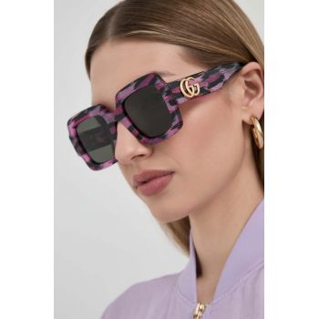 Gucci ochelari de soare femei, culoarea violet