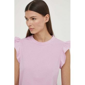 Marc O'Polo tricou din bumbac femei, culoarea violet ieftin