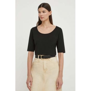 Marc O'Polo tricou femei, culoarea negru