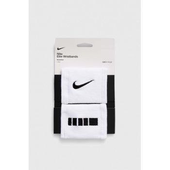 Nike brățări 2-pack culoarea alb ieftin