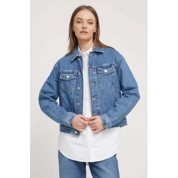 Tommy Jeans geacă din denim femei, de tranziție DW0DW17663